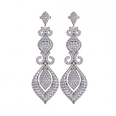 Scintillating Diamond Dangle Earrings